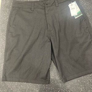 O'Neill Charcoal Flat Front Shorts, SZ 34, NWT
